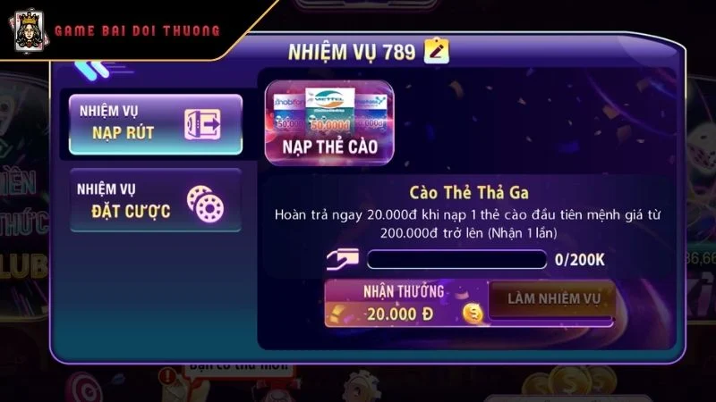 Khuyến Mãi 789 CLUB - Update Các Sự Kiện Ưu Đãi Hấp Dẫn Nhất Khuyến mãi 789 CLUB cào thẻ thả ga nhận về ngay 20K