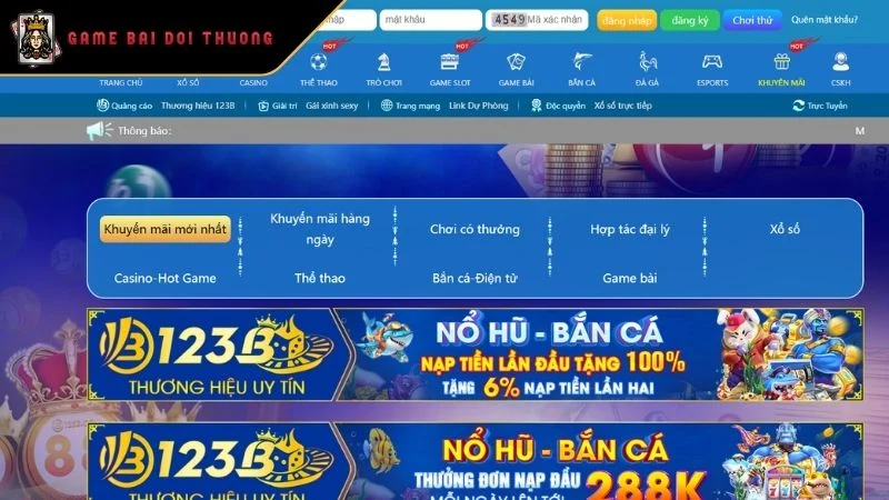 Xóc Đĩa 123B - Trải Nghiệm Cá Cược Cổ Điển Mới Mẻ Và Hấp Dẫn Khuyến mãi hấp dẫn khi trải nghiệm Xóc Đĩa 123B