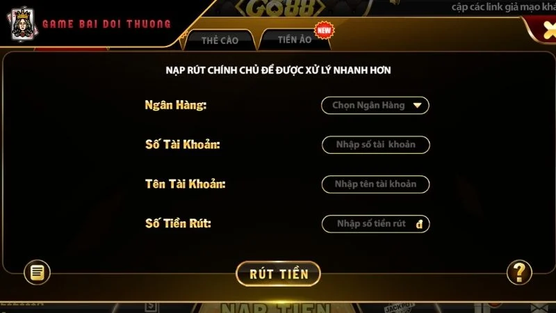 Rút Tiền GO88 Quy Trình Nhận Lợi Nhuận Nhanh Chóng An Toàn Những điều kiện cần để thực hiện việc rút tiền GO88
